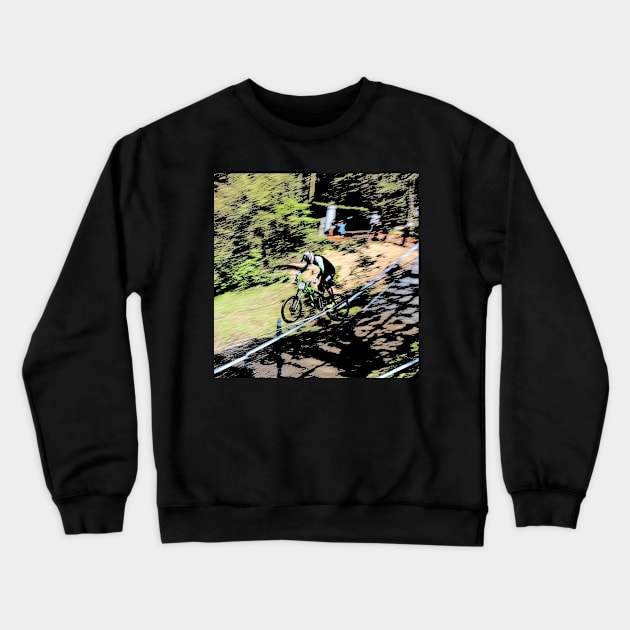 mtb downhill Crewneck Sweatshirt by rickylabellevie